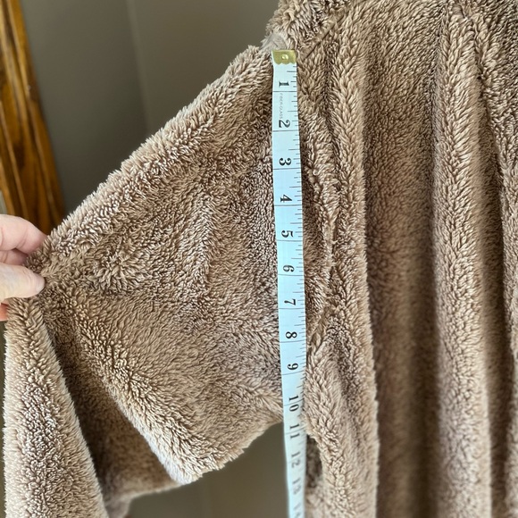 Denim & Co Hooded Sherpa Lounger Size Large - Picture 8 of 8